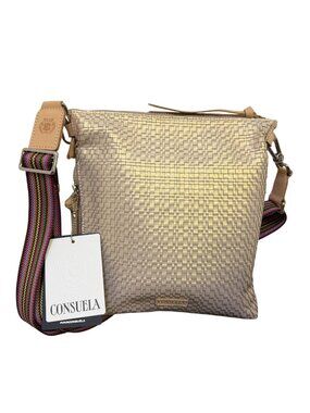 NWT Consuela Crossbody Bag Pearl Gold Adjustable Strap